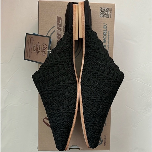 🆕Skechers Cleo Snip Sweet Daffodil Mules Shoes Black Size 8 - Picture 4 of 7